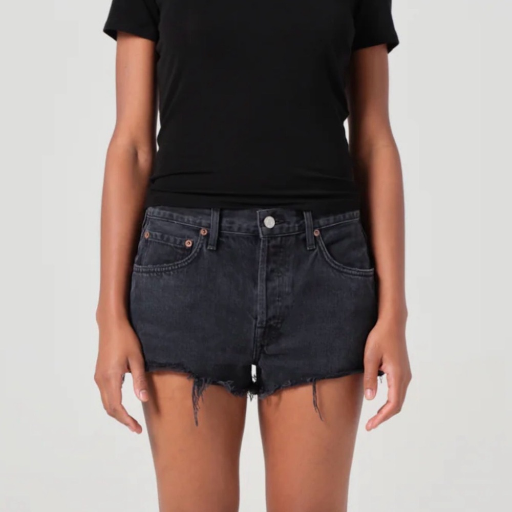 AGOLDE Women’s Parker Vintage Black Cutoff Shorts